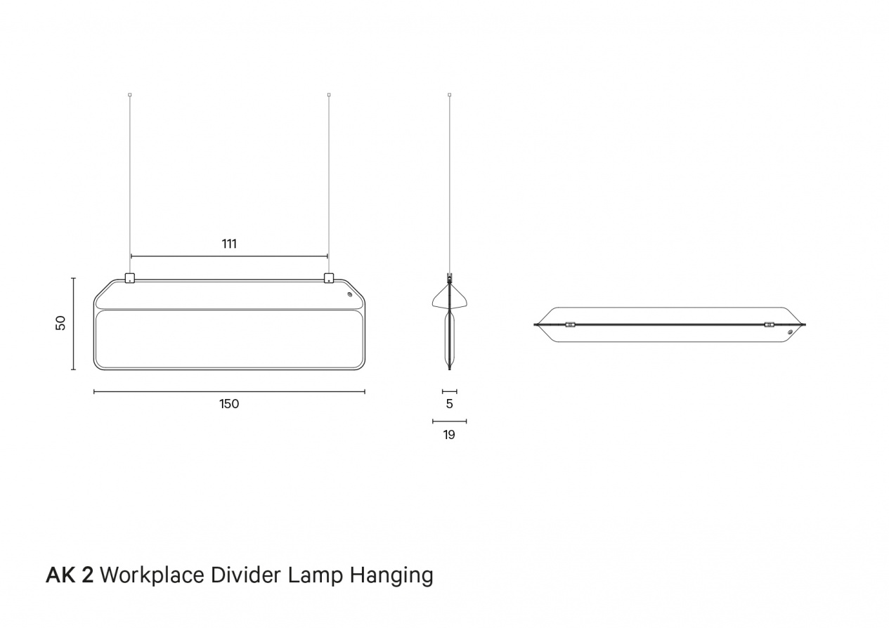 AK 2 Hanging | Technical drawing preview