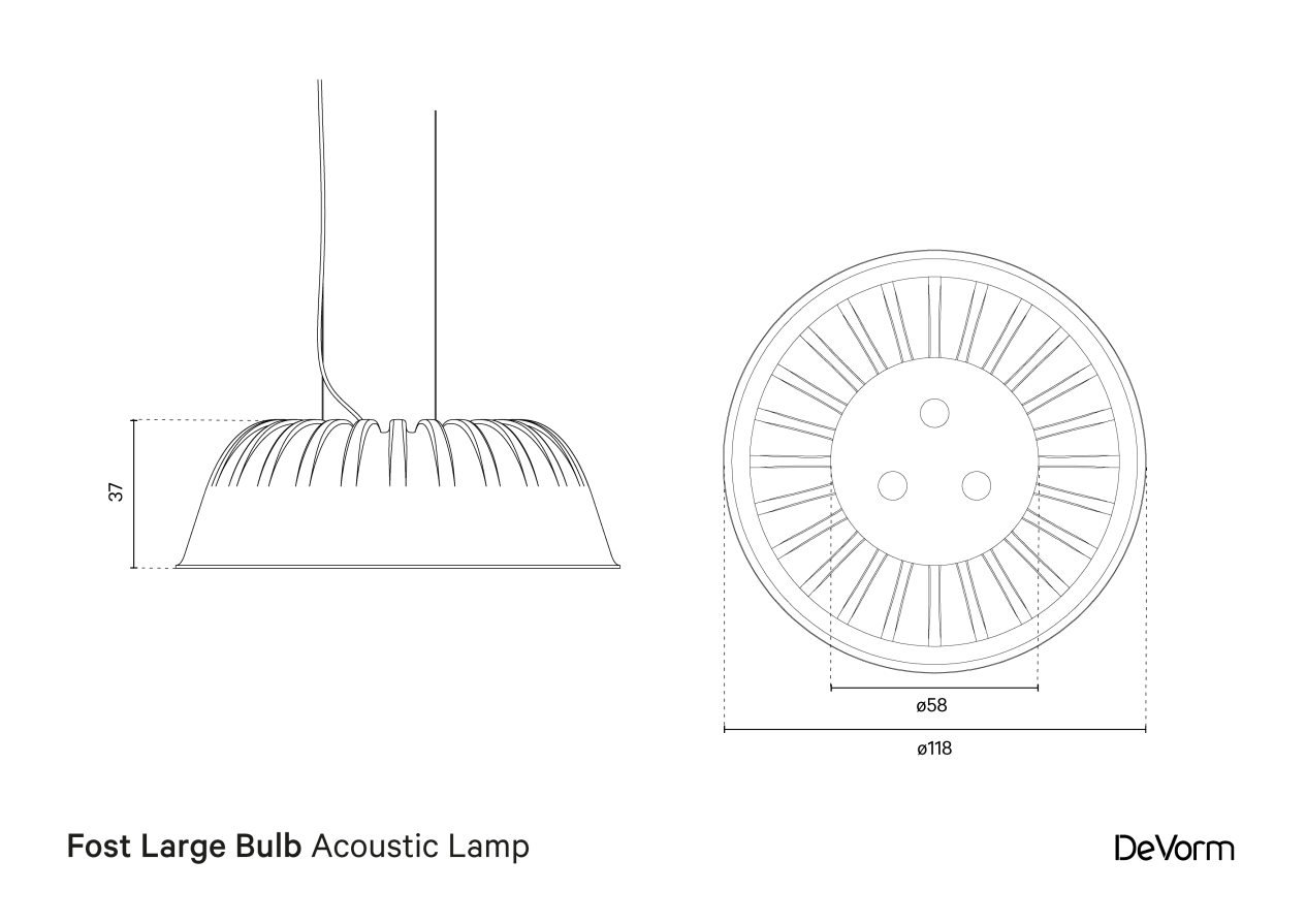 Fost Large Bulb | Technical drawing  preview