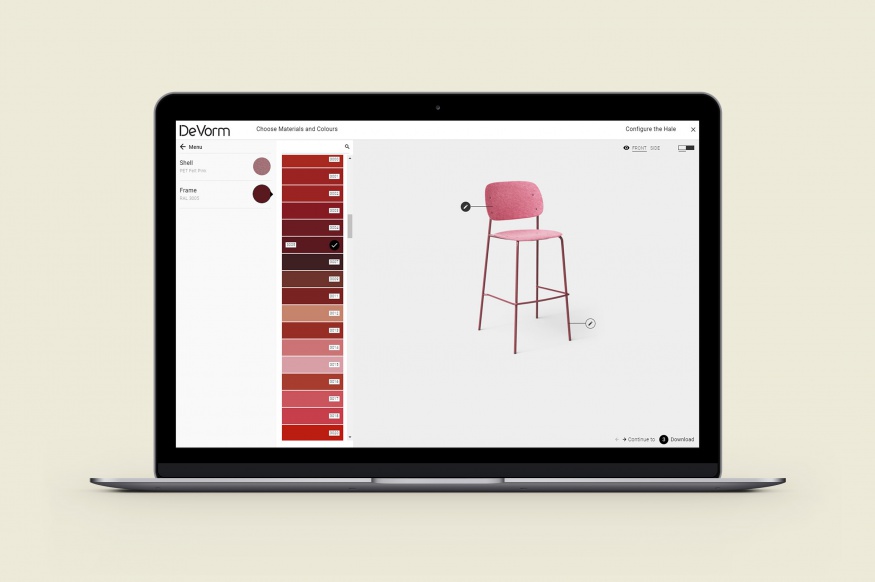 Mockup Configurator Hale bar stool